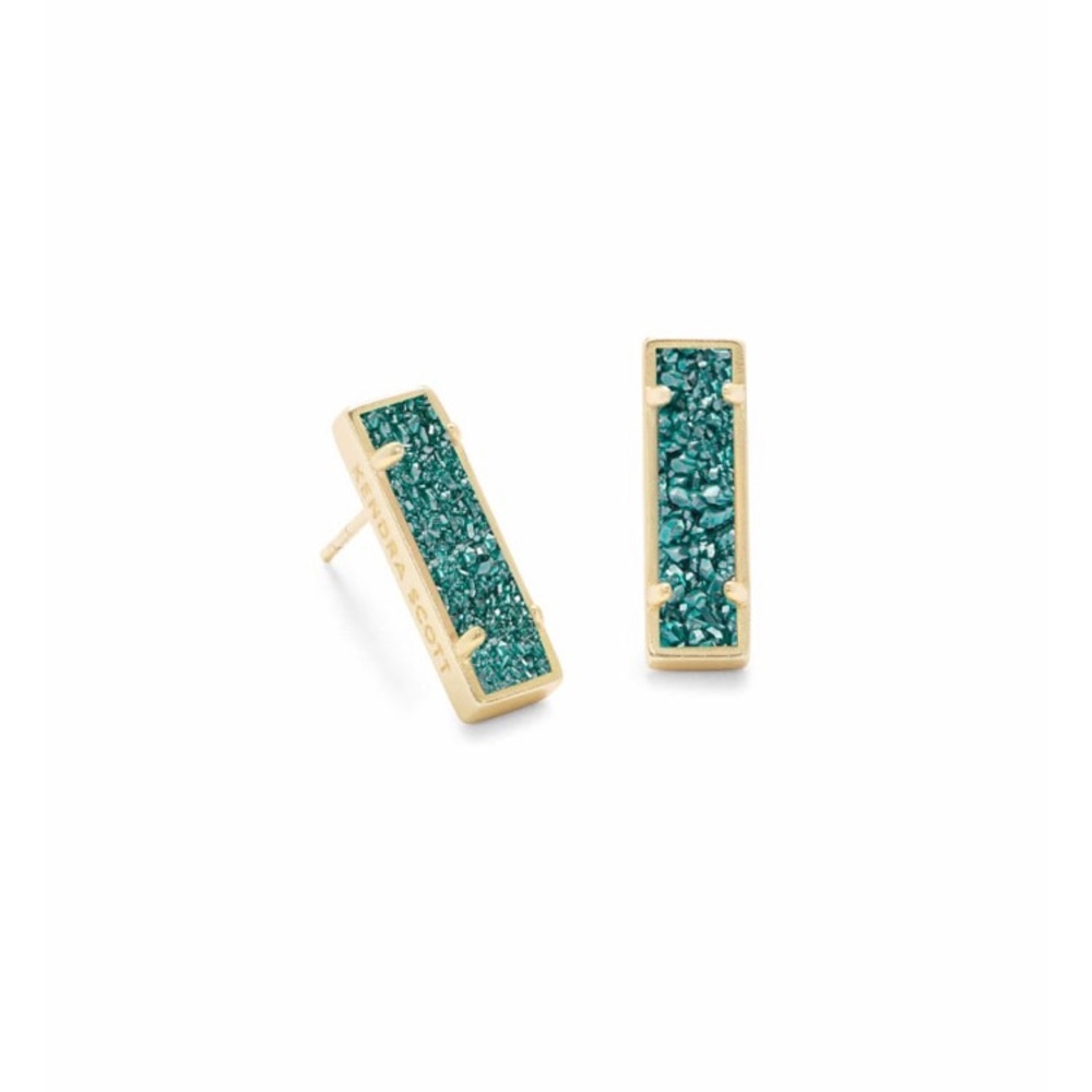 Kendra Scott Aqua drusy stud.